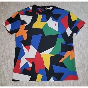 Polo Ralph Lauren Classic Fit Medium Geometric Color Block Short Sleeve Shirt